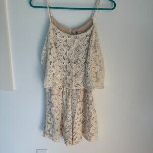 Chelsea & Violet Lace Romper Size Small
